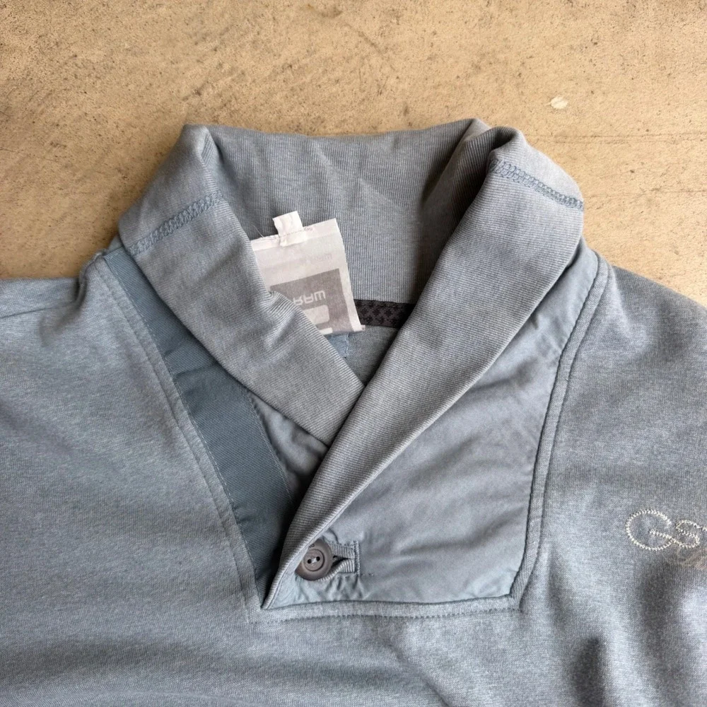 G-Star Raw Shawl Pullover Mens XL Blue Trey Coll SW L/S Casual Streetwear